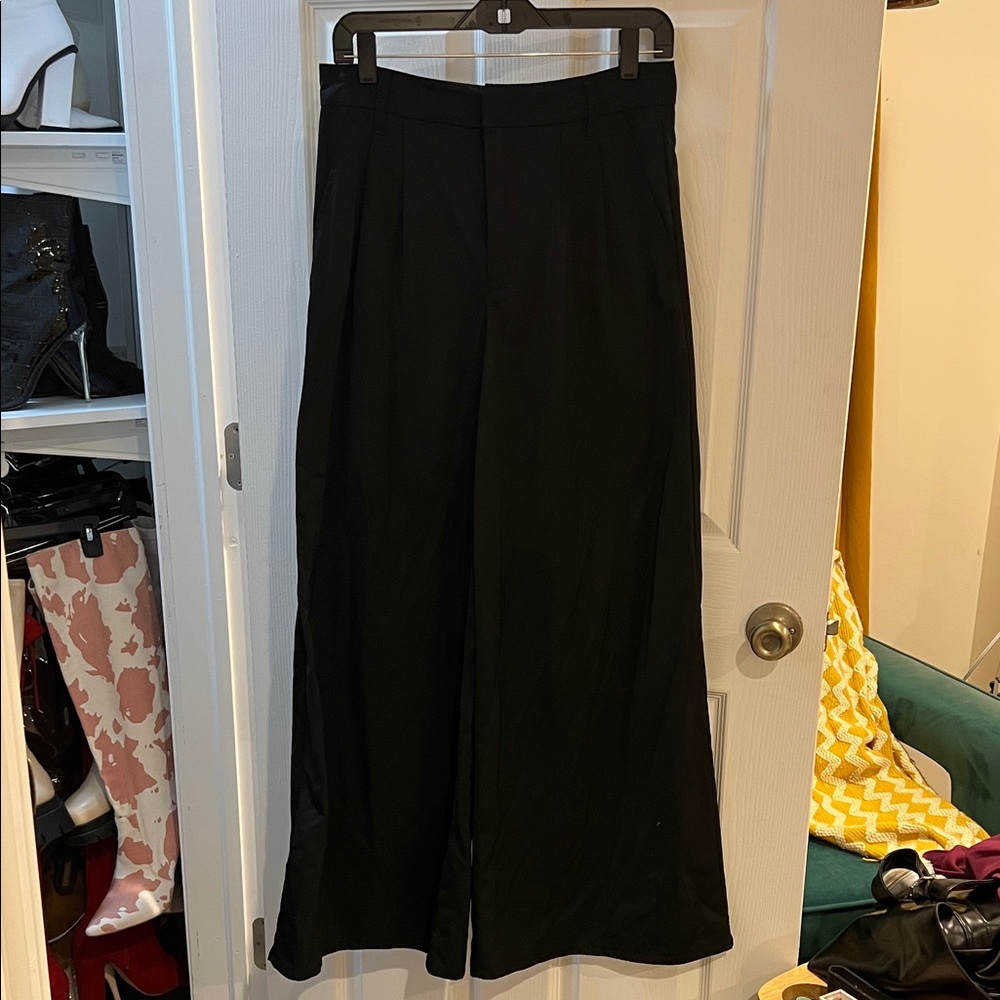 Forever 21 Black Wide-Leg Pants